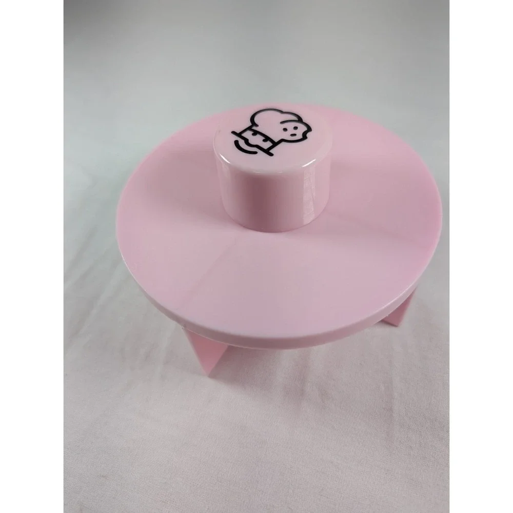 Crumbl Cookie Cutter - Pink Original Discontinued Logo 4-Way Slicer